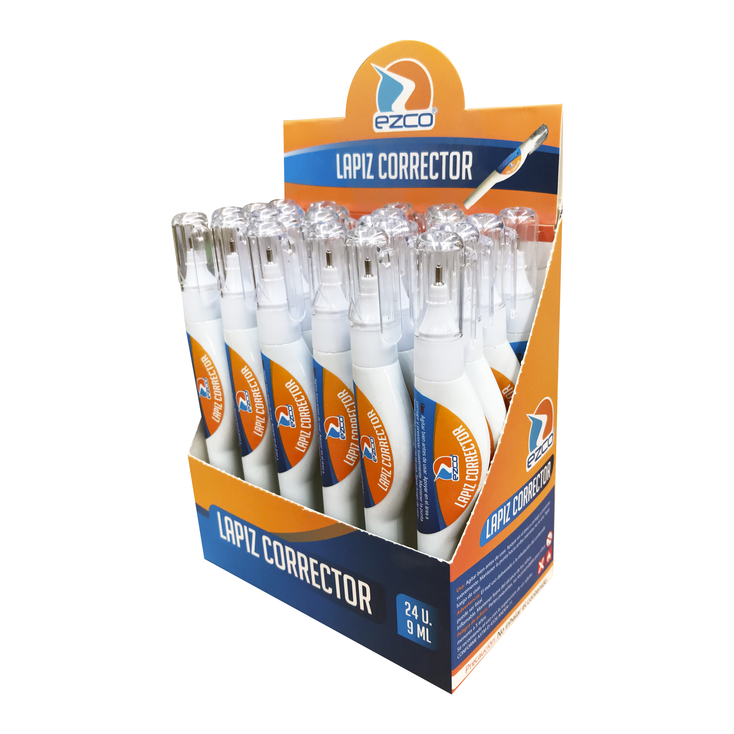 Lapiz Corrector Punta Metalica 7ml Display