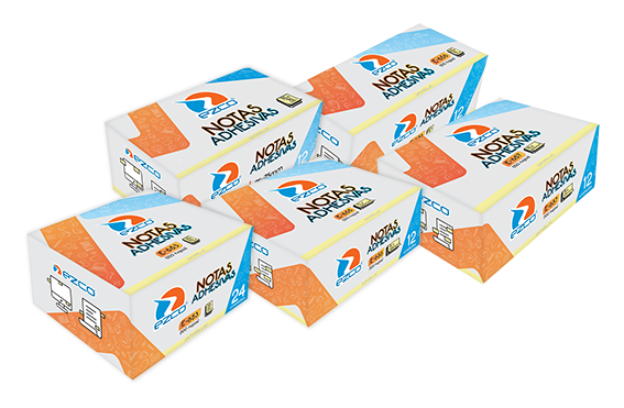 Notas adhesivas 75x75 Amarillas en caja