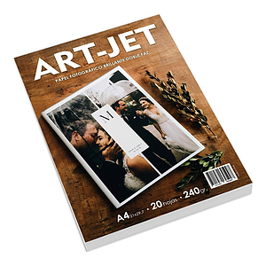Papel Fotografico Brillante Doble Faz A4 240g 20h ArtJet
