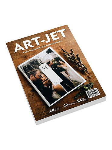 Papel Fotografico Brillante Doble Faz A4 240g 20h ArtJet