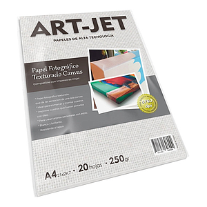 Papel Fotografico Canva A4 250g 20h ArtJet