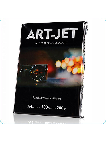 Papel Fotografico Brillante A4 200g 100h ArtJet