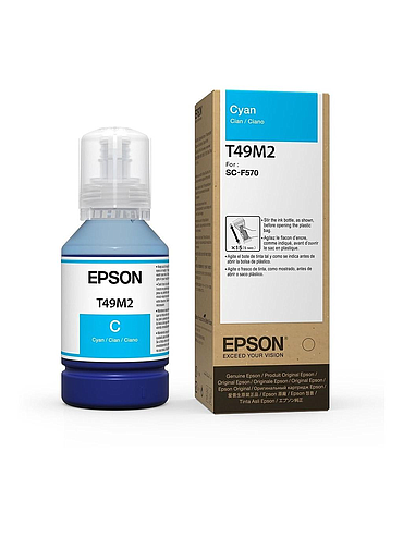 Tinta EPSON T49M2 F510/F170 Sublimacion Cian