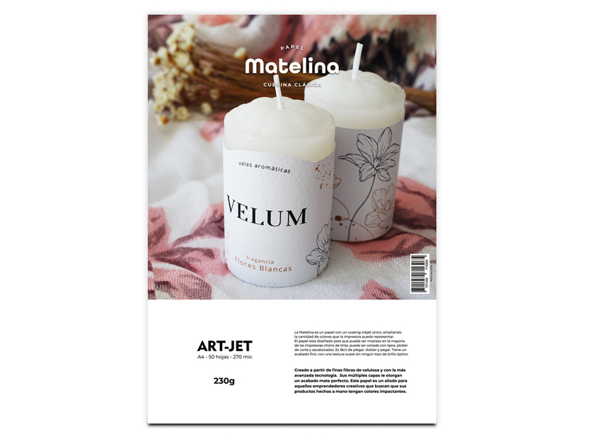 Papel Matelina A4 Cuerina Clasica 230g 50 Hojas ArtJet