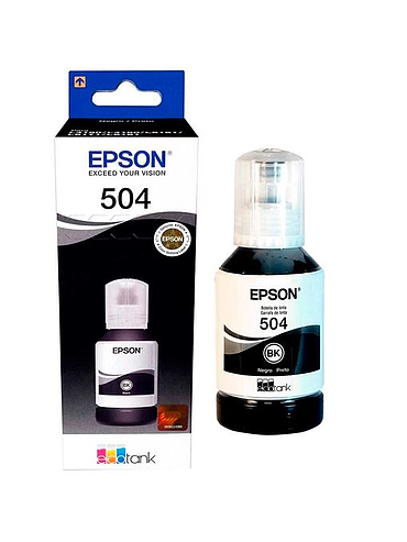 Botella de Tinta EPSON 504 Negro