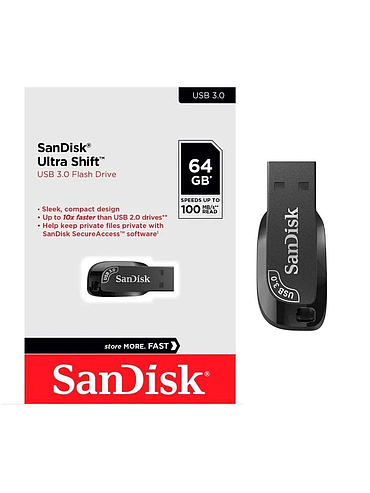 Pendrive 64GB Sandisk Ultra Shift 3.0
