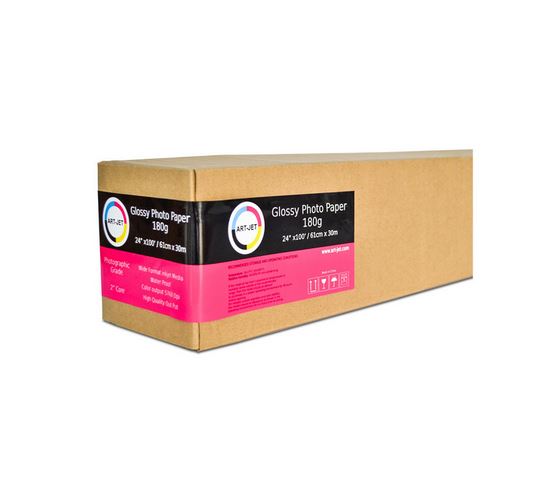 Rollo Papel Fotografico Brillante 180g 61cm x 30 mts ArtJet