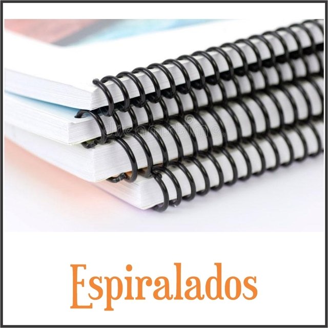 Encuadernado / Espiralado A4 con tapas PVC Hasta 40 hojas 