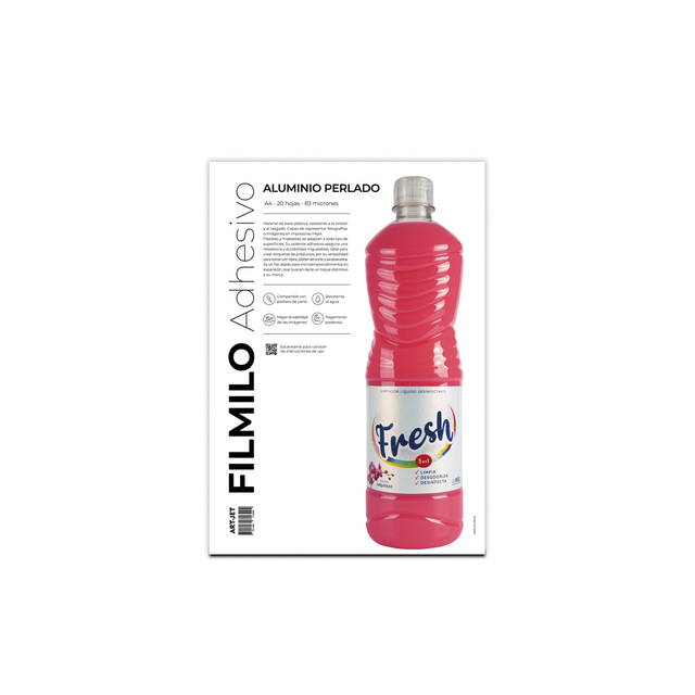 Filmino Adhesivo Aluminio Perlado 20h ArtJet