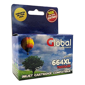Cartucho Global HP 664C-XL Color