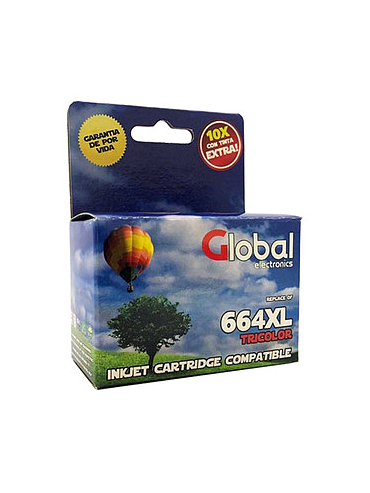 Cartucho Global HP 664C-XL Color