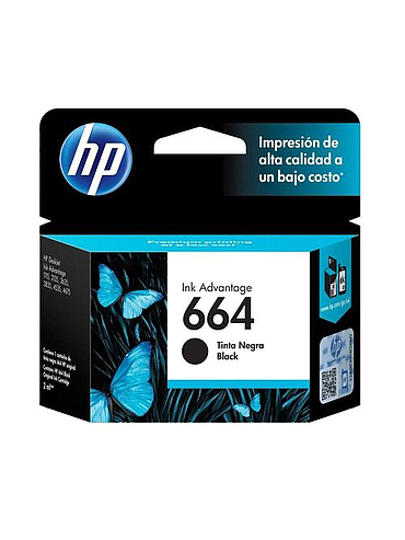 Cartucho HP 664 Negro