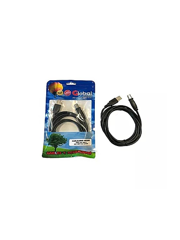 Cable USB 5 metros para Impresora Global