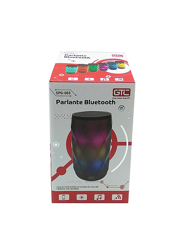 Parlante GTC SPG-003 Bluetooth Luz