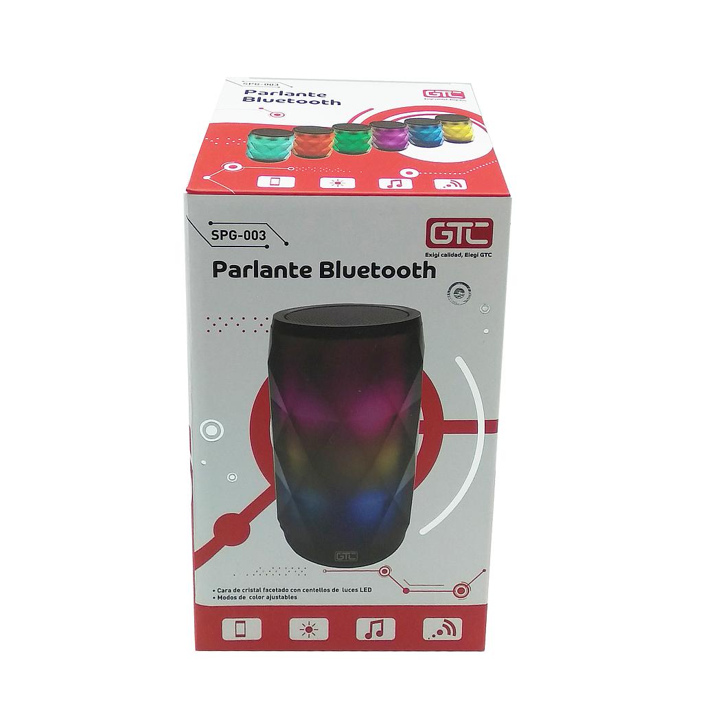 Parlante GTC SPG-003 Bluetooth Luz