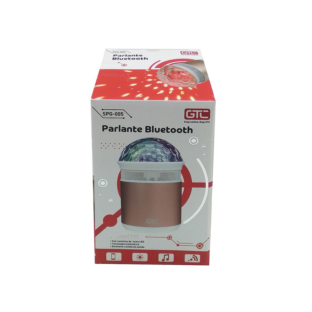 Parlante GTC SPG-005 Bluetooth Luz Colores