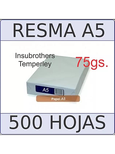 Resma Punax A5 75 gr (Pack x2)