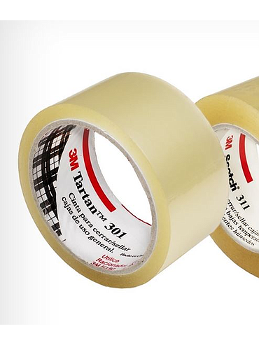 Cinta de Embalar 3M Tartan 301 48mm x 50mts Transparente