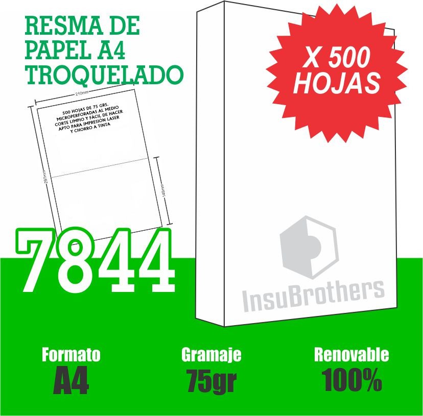 Resma Troquelada 7844 Punax A4