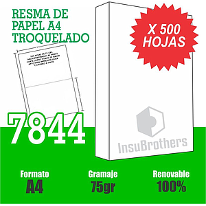 Resma Troquelada 7844 Autor Oficio