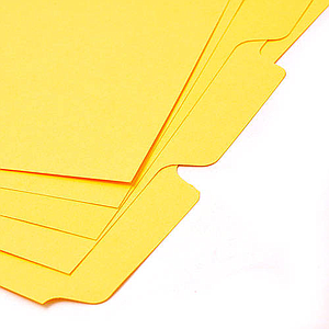 Separadores 5 Posiciones Oficio Amarillo