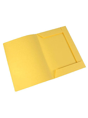 Carpeta 3 Solapas F/40 Oficio Amarillo