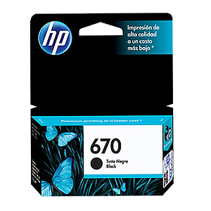Cartucho HP 670 Negro