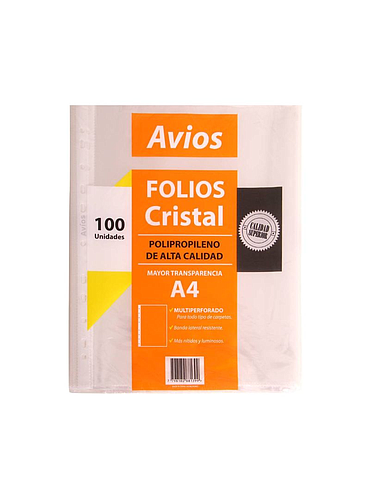 Folio A4 Avios x100