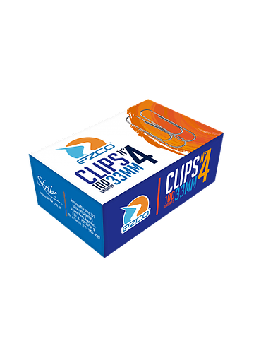 Clips Niquelados N°4 33 mm x100