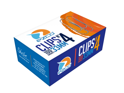 Clips Niquelados N°4 33 mm x100