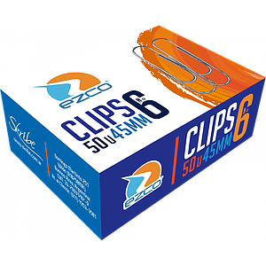 Clips Niquelados N°6 45 mm x50