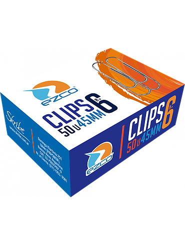 Clips Niquelados N°6 45 mm x50