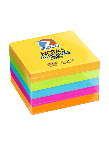 Notas Adhesivas 75x75 300h Neon 4 Colores