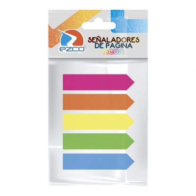 Señaladores de Pagina 12x44 25h Neon 5 Colores