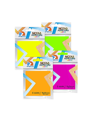 Notas Adhesivas 75x75 100h Neon