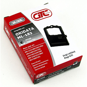 Cinta GTC p/Okidata 182 Nylon Negro