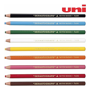Lapiz Mitsubishi Dermatografico Uni 7600 (Caja x12)