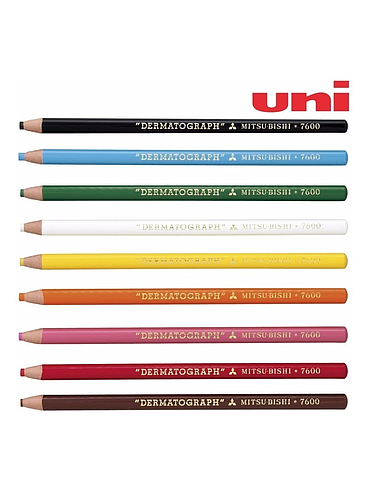 Lapiz Mitsubishi Dermatografico Uni 7600 (Caja x12)