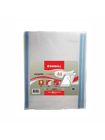 Carpeta c/ Vaina A4 Azul