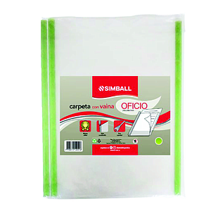 Carpeta c/ Vaina Oficio Verde