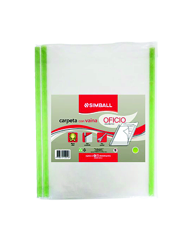 Carpeta c/ Vaina Oficio Verde