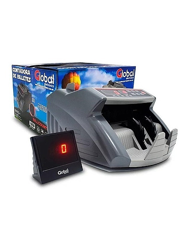 Contadora de Billetes c/ Doble Visor Global