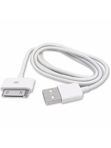 Cable IPhone 2-3G-3Gs-4-4s / Ipad 1-2-3 Blanco 1 Metro