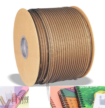 Carrete Anillado Ring Wire 6.5mm 1/4 pulg. para 30 hojas 66000 Loops Negro