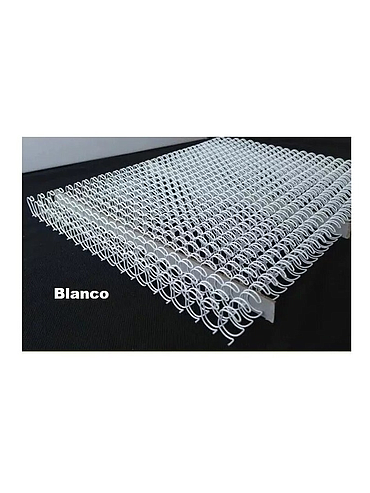 Ring Wire 6.5mm 1/4 Pulg. Para 30 Hojas A4 x 100 unidades Blanco