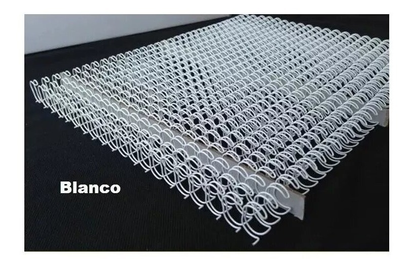 Ring Wire 6.5mm 1/4 Pulg. Para 30 Hojas A4 x 100 unidades Blanco