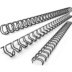 Ring Wire 6.5mm 1/4 Pulg. Para 30 Hojas A4 x 100 unidades Negro