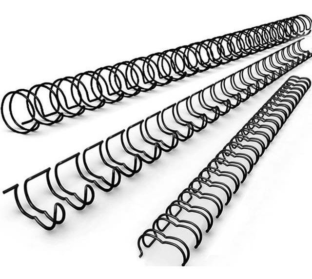 Ring Wire 6.5mm 1/4 Pulg. Para 30 Hojas A4 x 100 unidades Negro