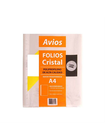 Folio A4 Avios x Unidad