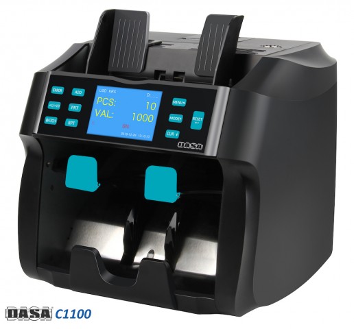 Contadora de Billetes C-1100 Deteccion UV/MG/IR/DD 1 Bolsillo Dasa